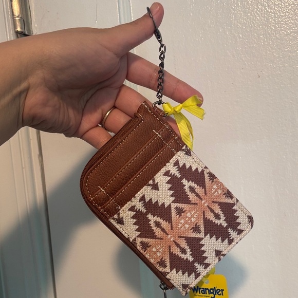 Wrangler Handbags - Wrangler Tan and Cream Geometric Women's Wallet